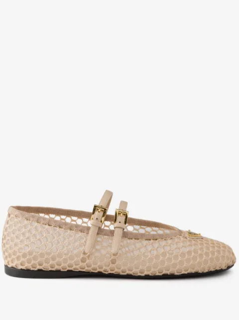 Prada mesh ballet flats