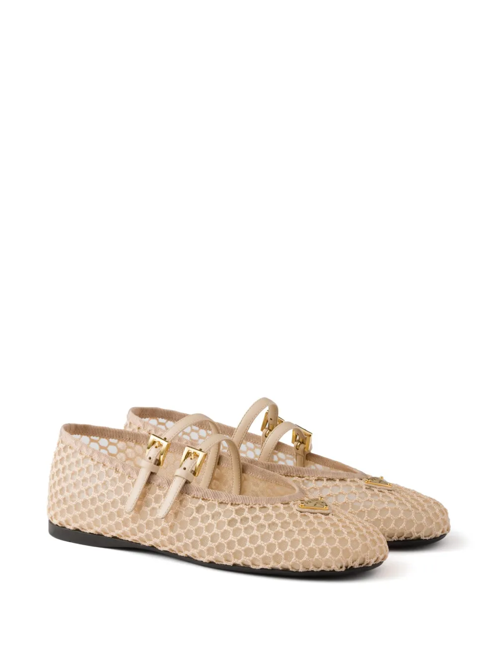 Prada Mesh ballet flats Neutrals