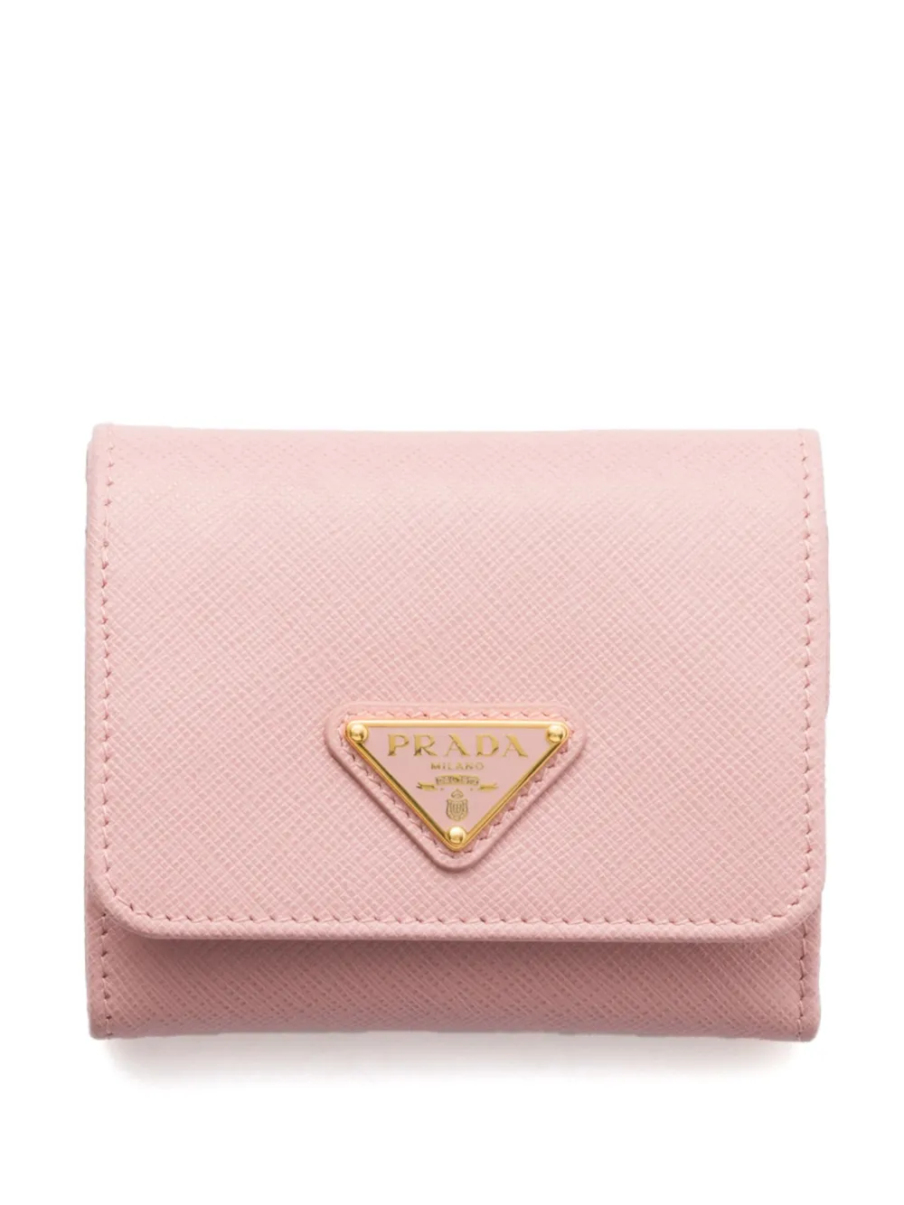 Prada Enamel Triangle logo wallet | Pink | Image 1