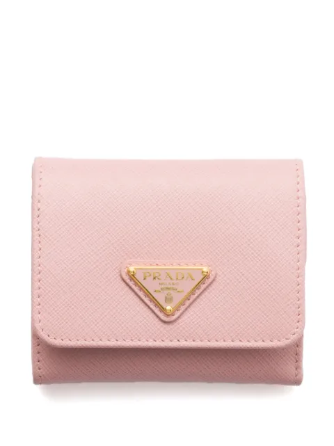 Prada Enamel Triangle logo wallet 