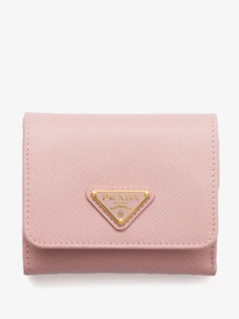 Prada leather logo wallet 