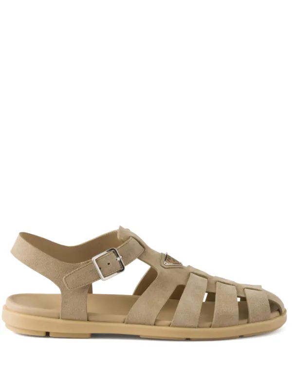 ☆人気☆【PRADA】★スエード フィッシャーマン サンダル★ Prada スエード フィッシャーマンサンダル | ニュートラル