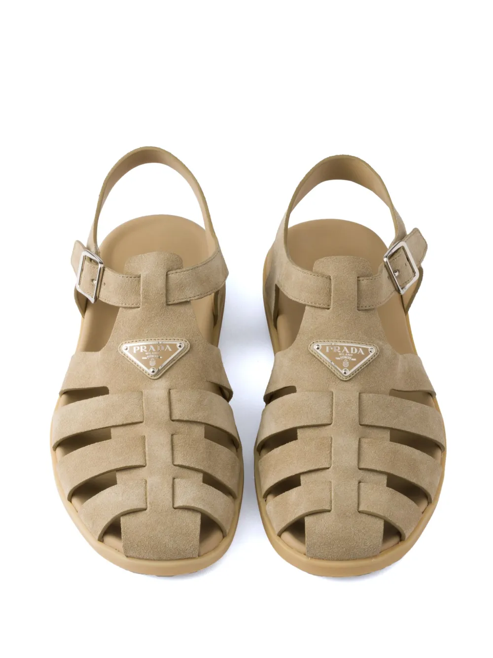 Prada suede fisherman sandals Neutrals