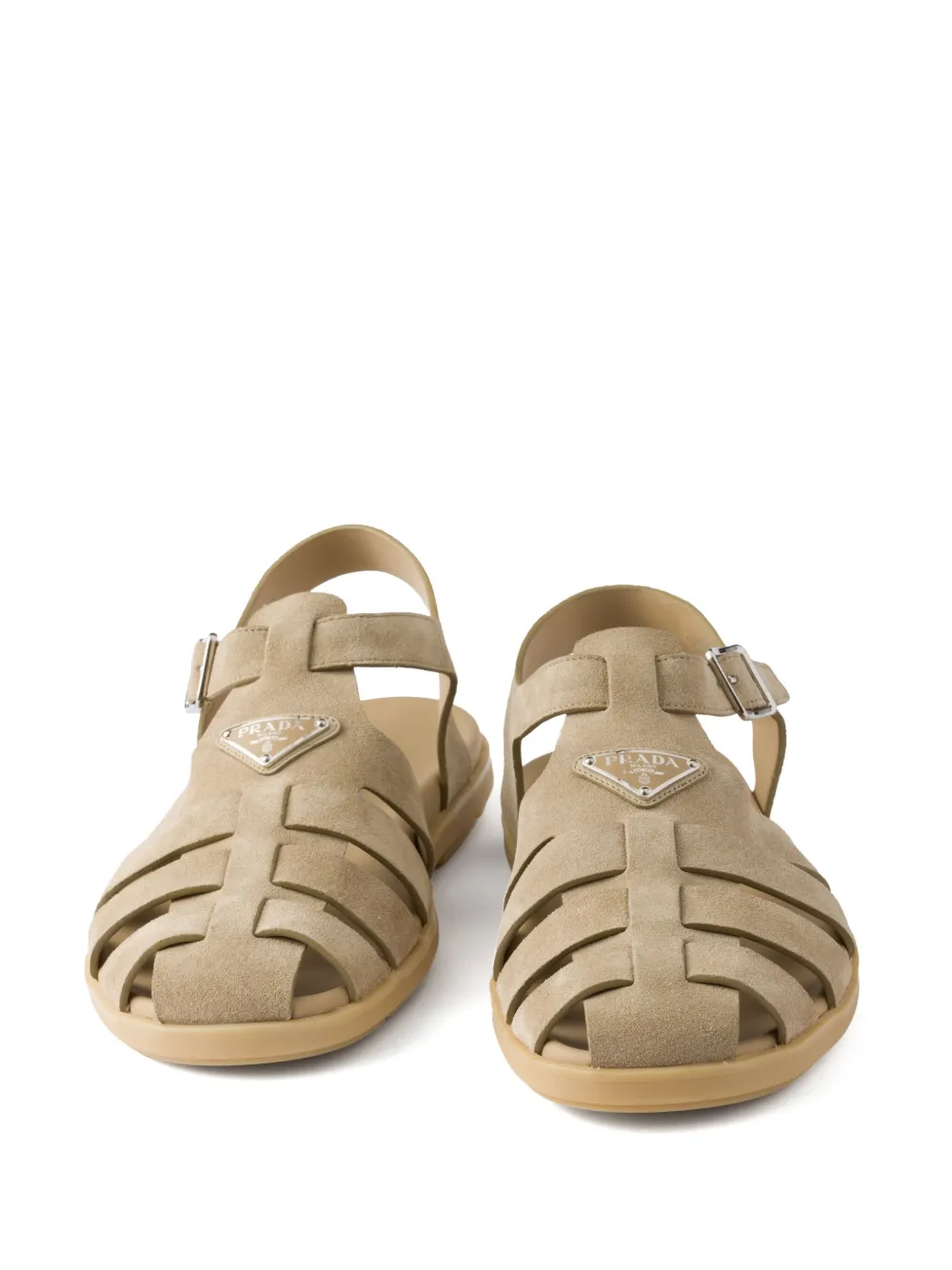 Prada suede fisherman sandals Neutrals