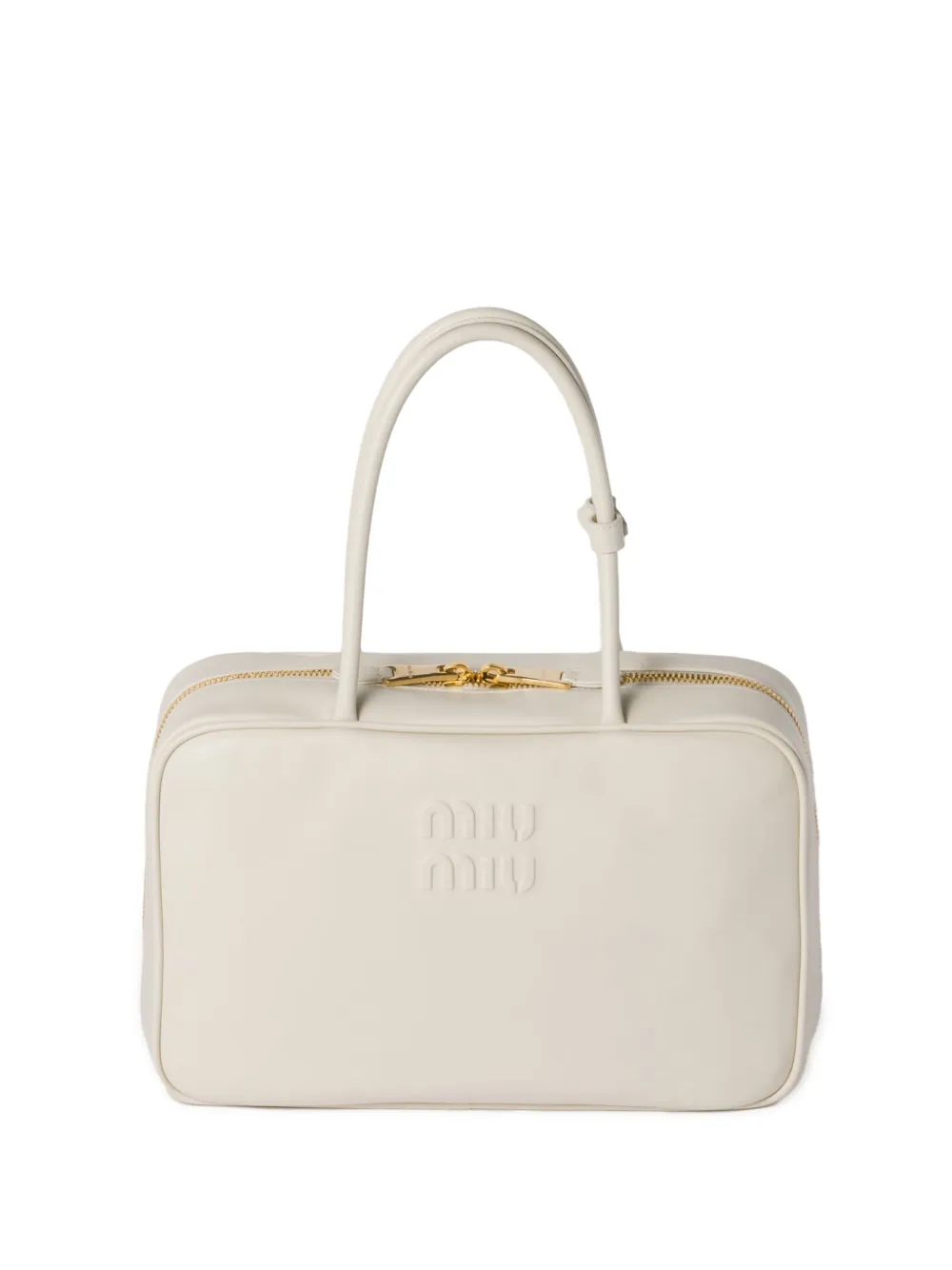 Miu Beau leren tas Wit