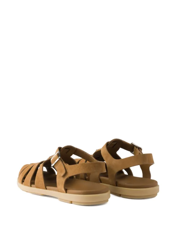 ◆完売前に◆【PRADA】スエード フィッシャーマンサンダル Prada スエード フィッシャーマンサンダル | ブラウン | FARFETCH JP