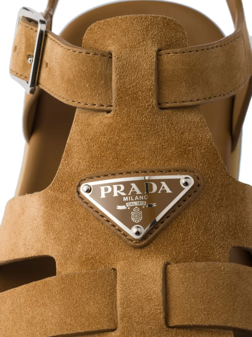 Prada suede fisherman sandals Brown