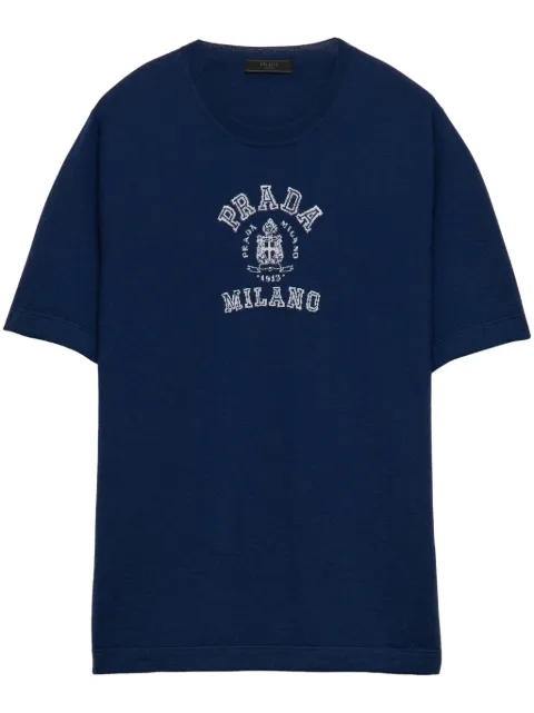 Prada logo-print T-shirt