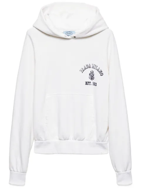 Prada logo-print hoodie