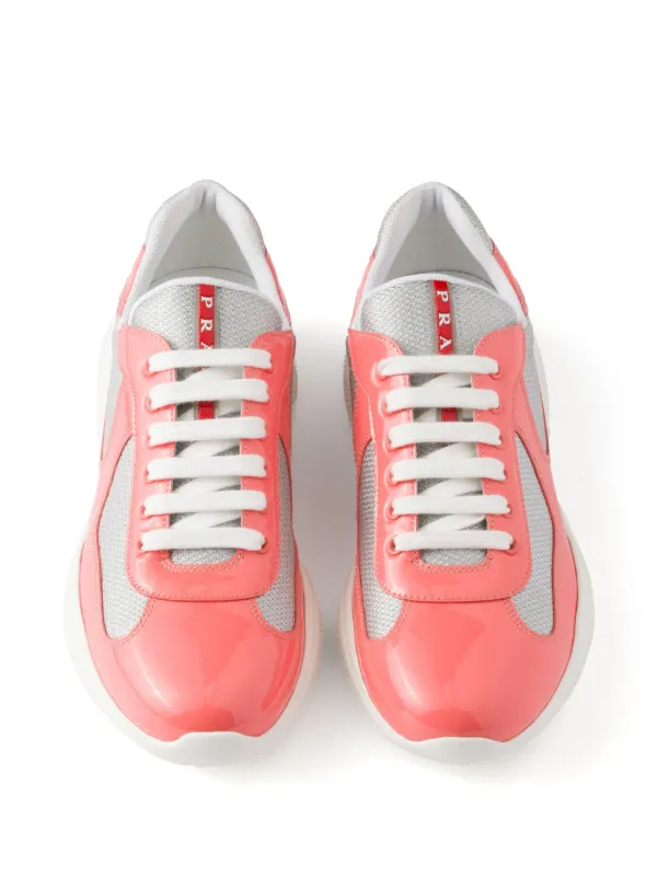 Prada America's Cup Sneakers | Orange | FARFETCH