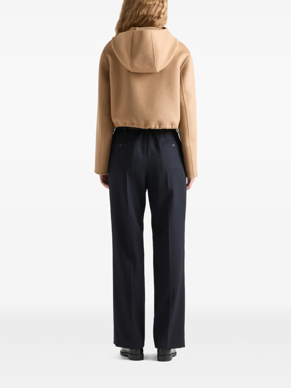 Prada Bomberjack met logo Bruin