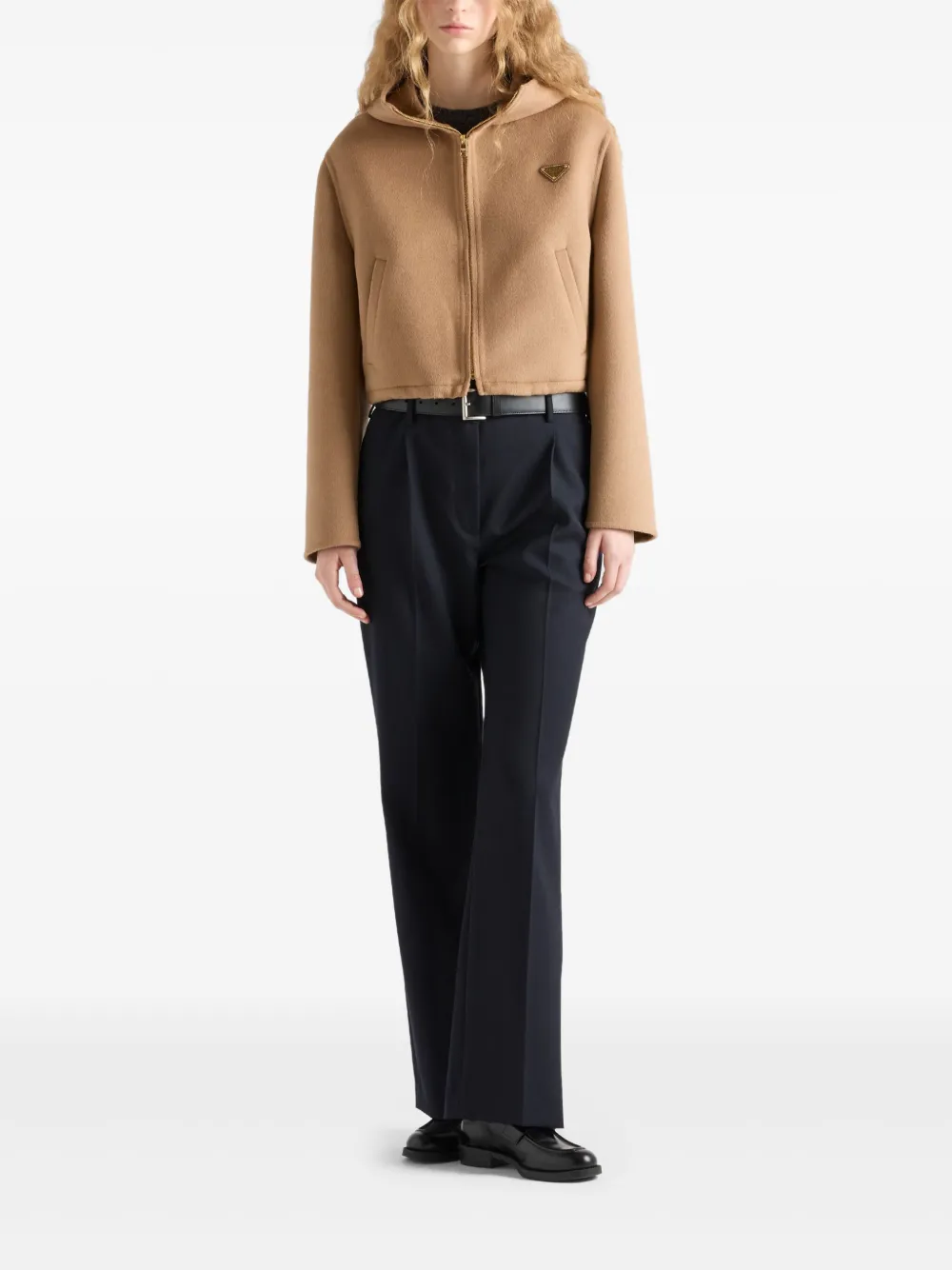 Prada triangle-logo blouson jacket | Varsity Jackets | Image 2