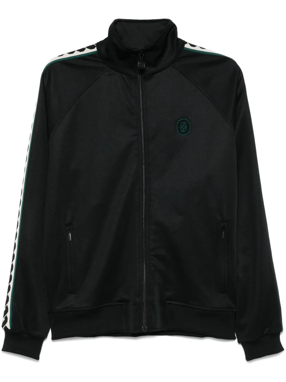 Drôle De Monsieur Giacca sportiva con righe laterali | nero | Image 1