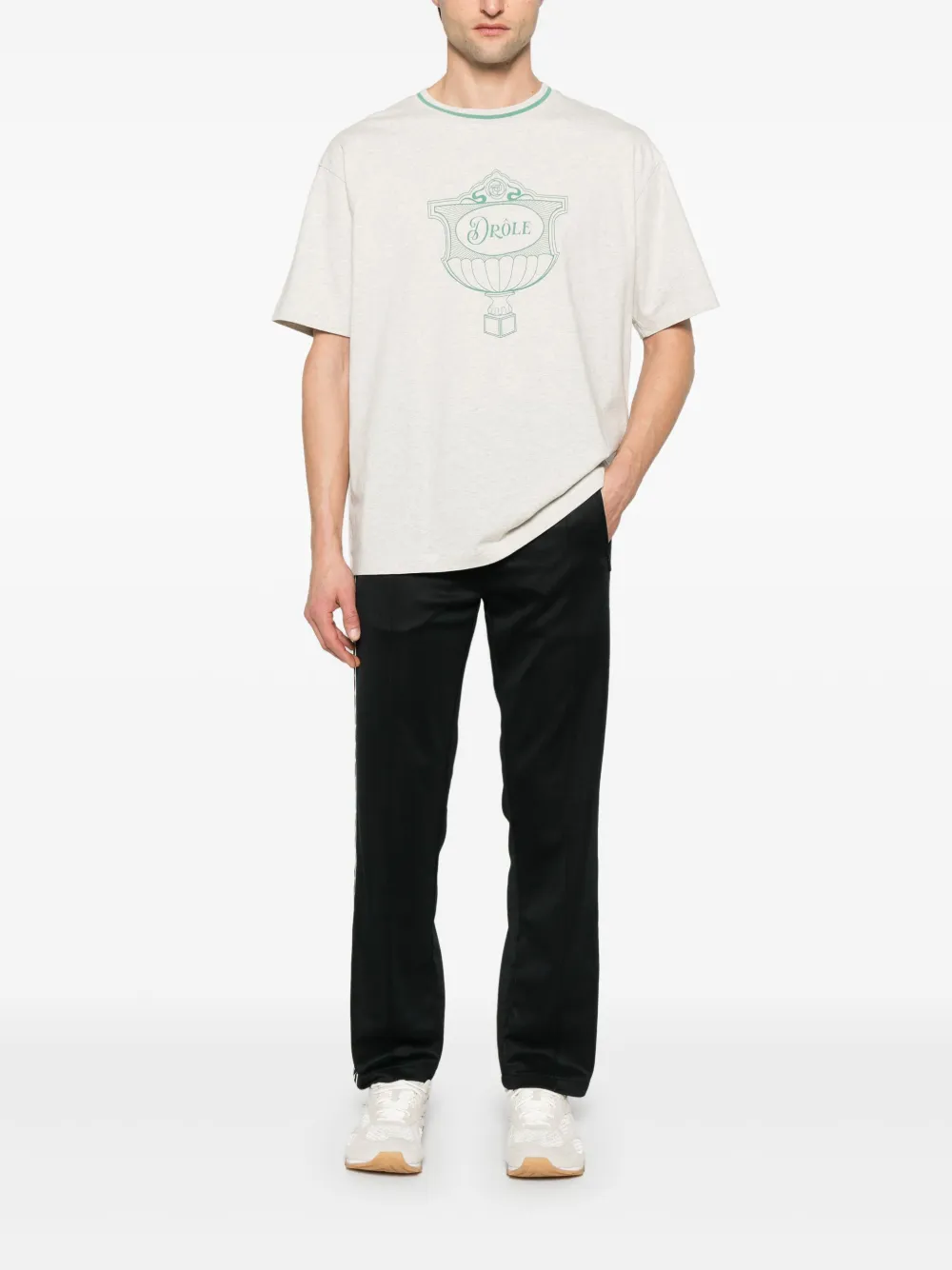 Drôle De Monsieur side-stripe track pants - Zwart