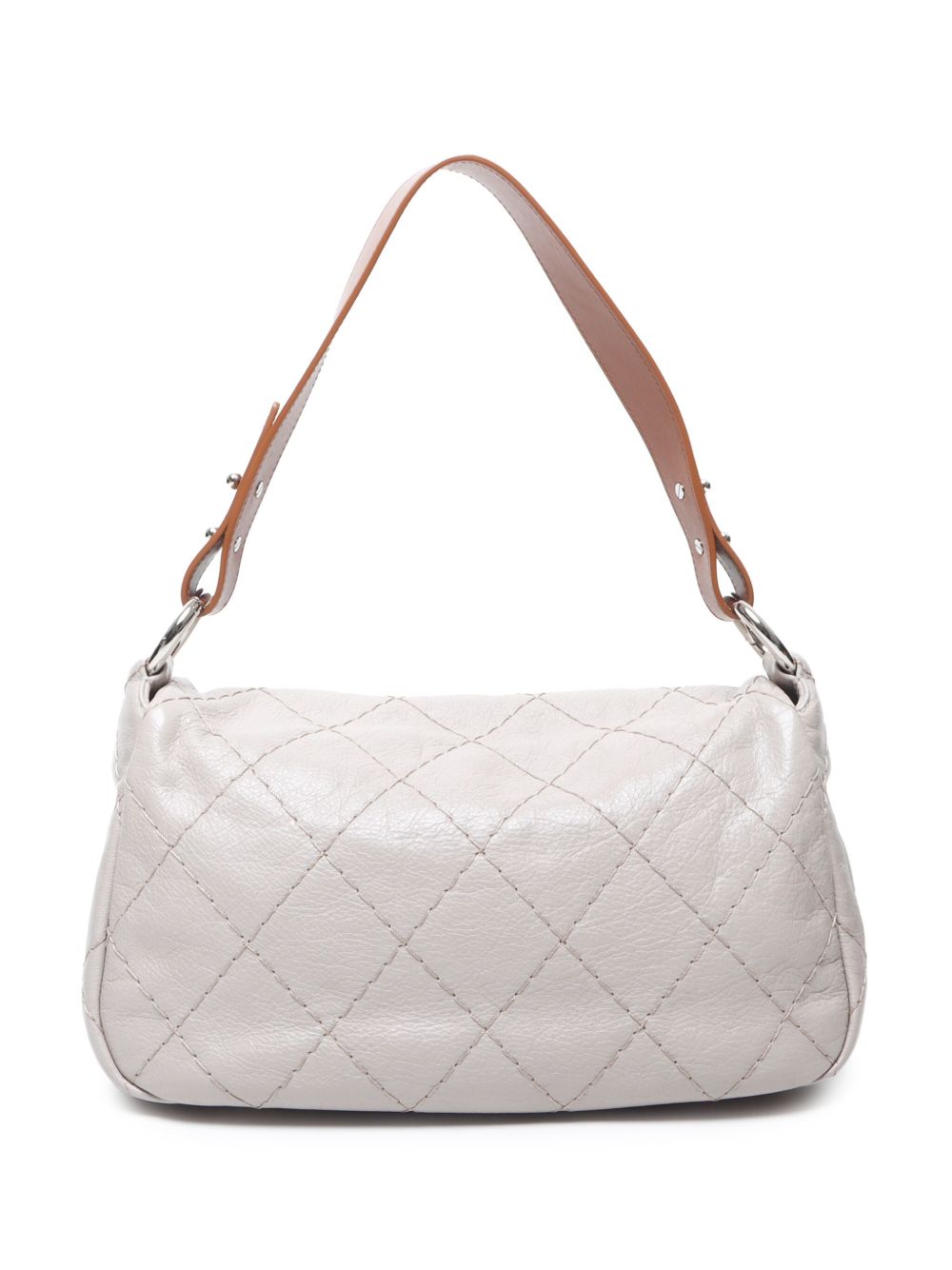 CHANEL Pre-Owned 2011-2012 Wild Stitch schoudertas - Beige