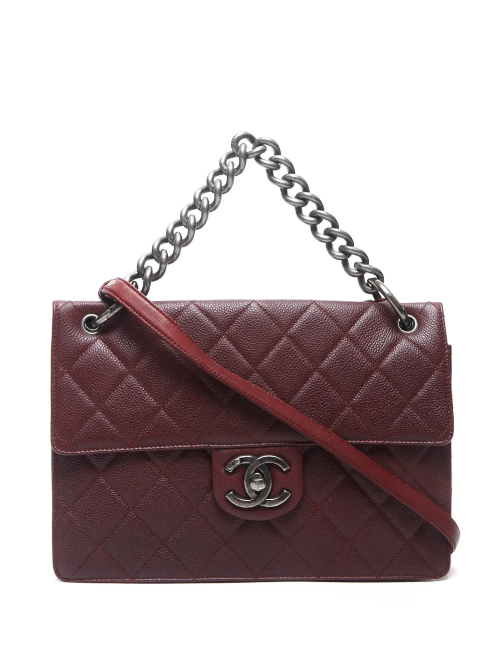 CHANEL Pre-Owned 2014-2015 キルティング 2way バッグ - レッド CHANEL Pre-Owned 2014-2015 キルティング 2way バッグ - レッド