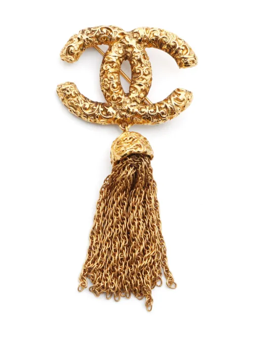 Broche à logo CC (1993) - CHANEL Pre-Owned - Modalova