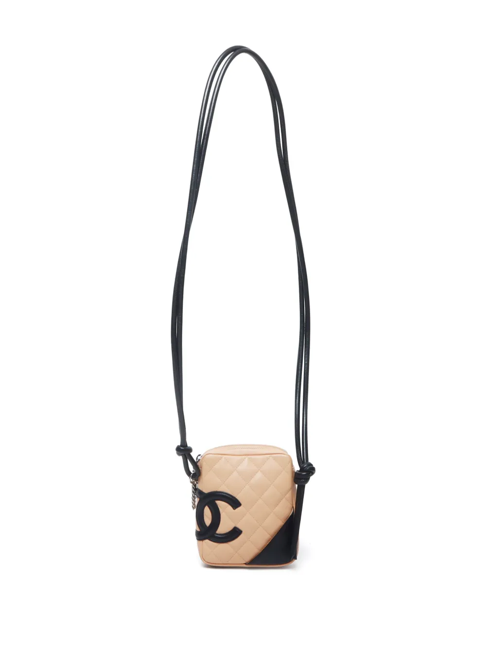 Pre-owned Chanel 2003-2004 Cambon Line Shoulder Bag In Brown