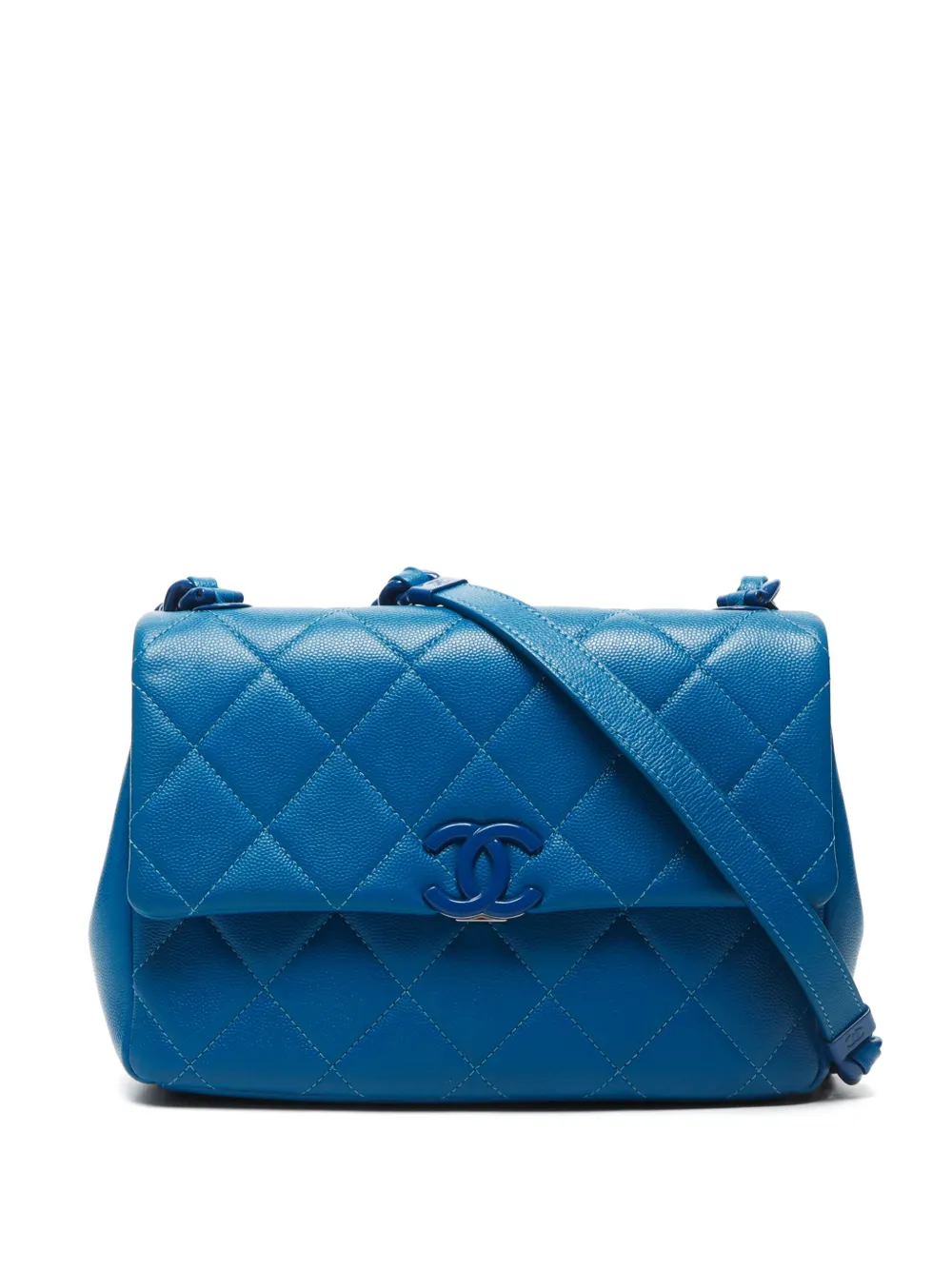CHANEL Pre-Owned 2020-2021 diamond-quilted shoulder bag | Blue | Image 1