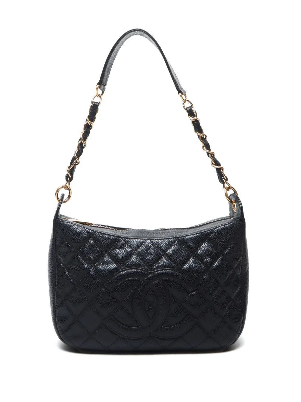 CHANEL Pre-Owned 2003-2004 diamond-quilted shoulder bag | Black | Image 1