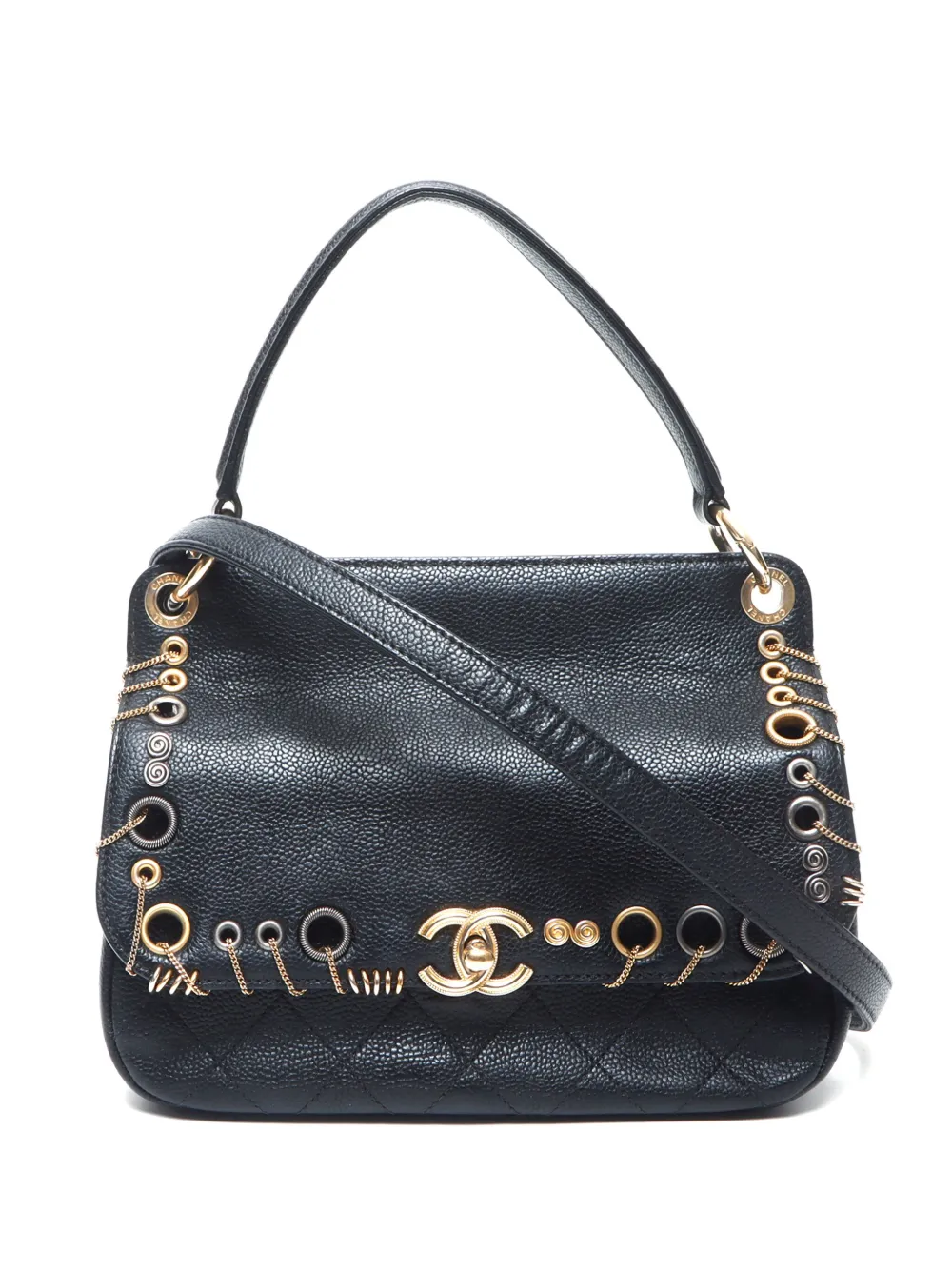 CHANEL Pre-Owned 2017 Piercing Chic two-way bag | Black | Image 1