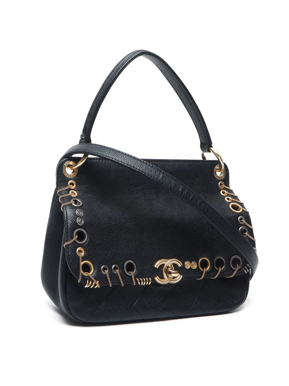 CHANEL Pre-owned 2017 Piercing Chic Two-way Bag In Black