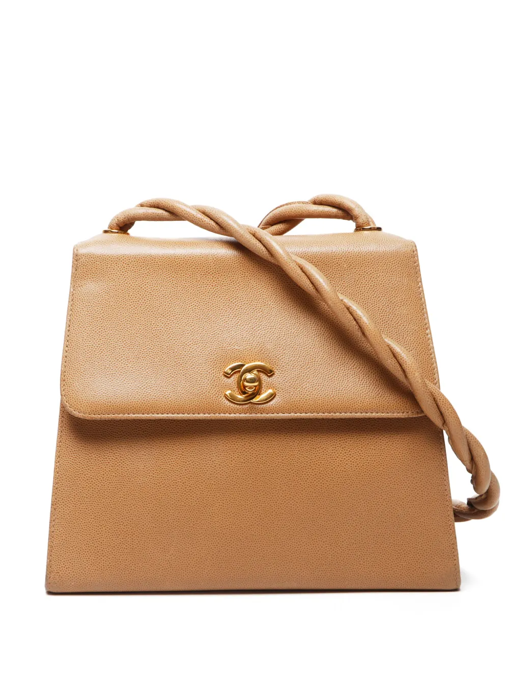 CHANEL Pre-Owned 1994-2001 ツイストストラップ ショルダーバッグ - ニュートラル CHANEL Pre-Owned 1994-2001 ツイストストラップ ショルダーバッグ - ニュートラル