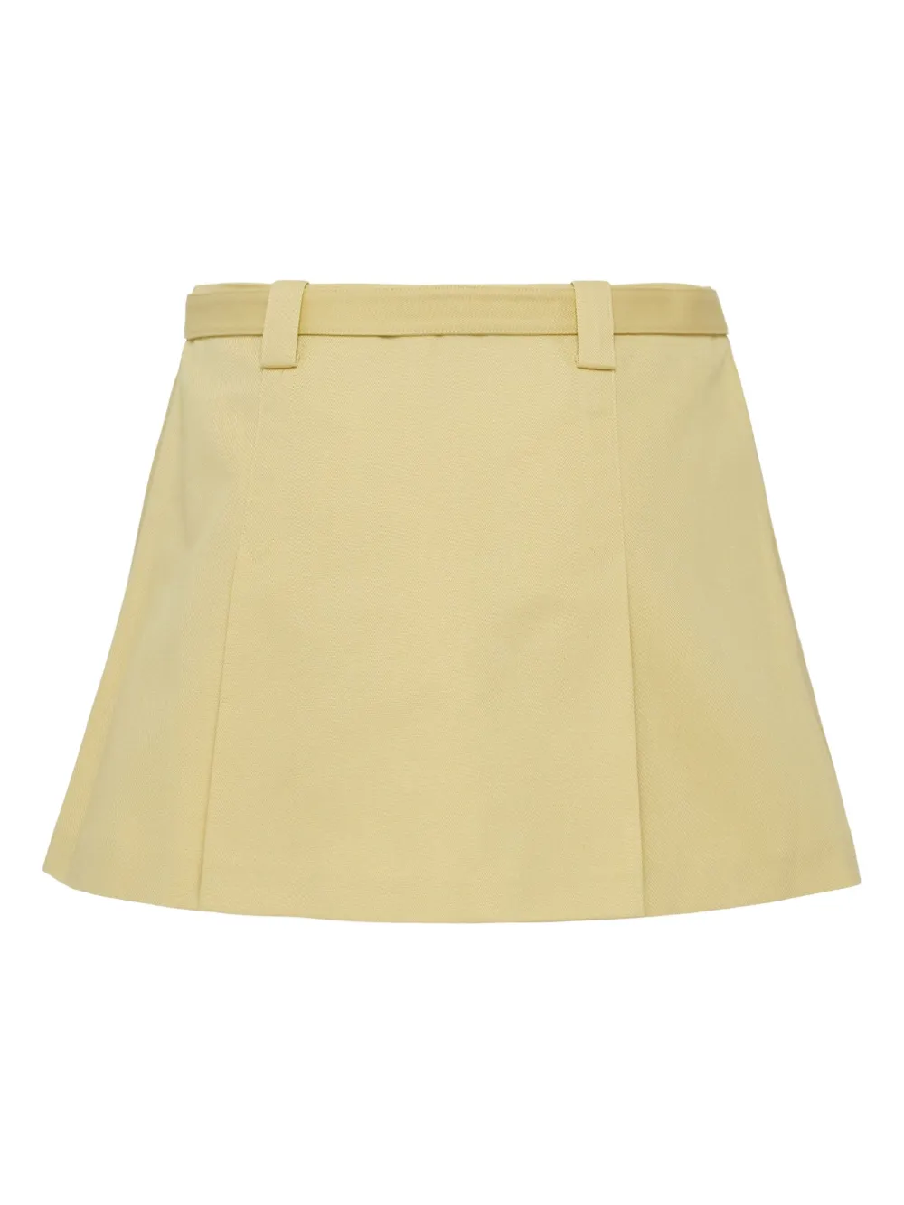 Alexis belted pleated skirt Geel
