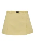 Alexis belted pleated skirt - Yellow