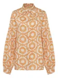 Alexis Maraville geometric-print blouse - Orange