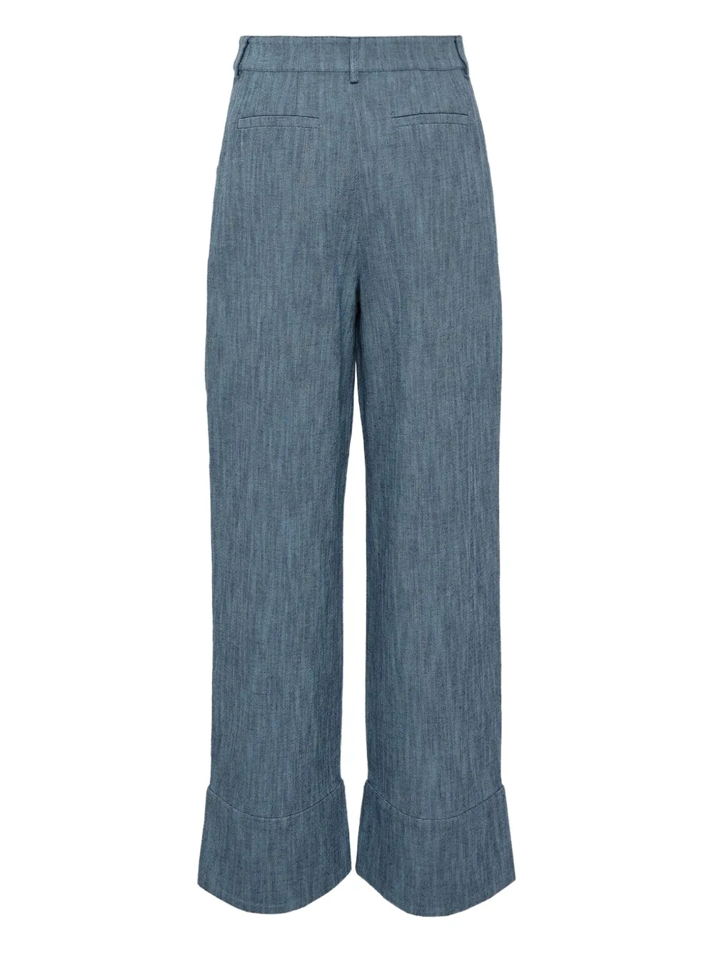 Alexis cuffed-hem trousers Blauw