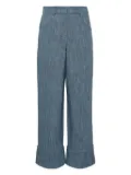 Alexis cuffed-hem trousers - Blue
