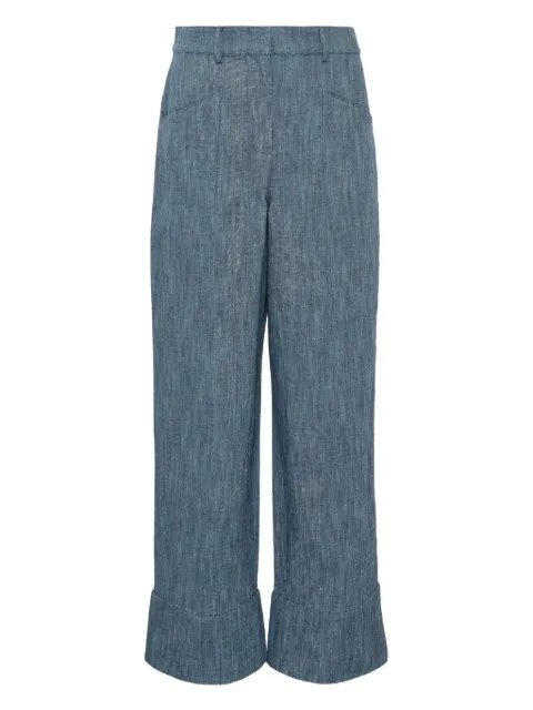 Alexis cuffed-hem trousers
