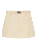 Alexis belted pleated skirt - Neutrals