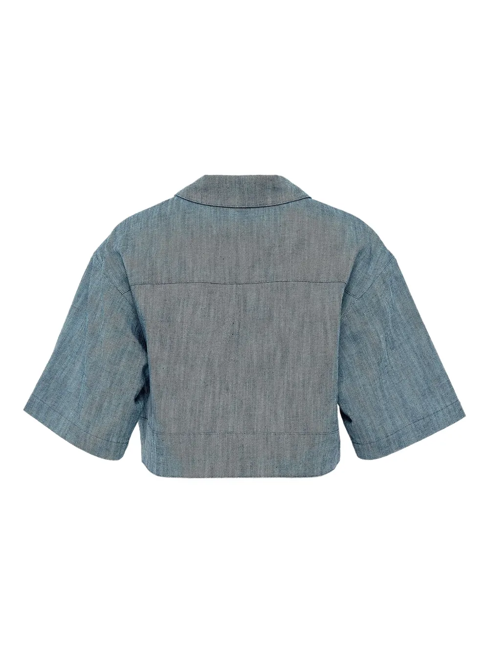 Alexis Brook cropped blouse met zakdetail Blauw