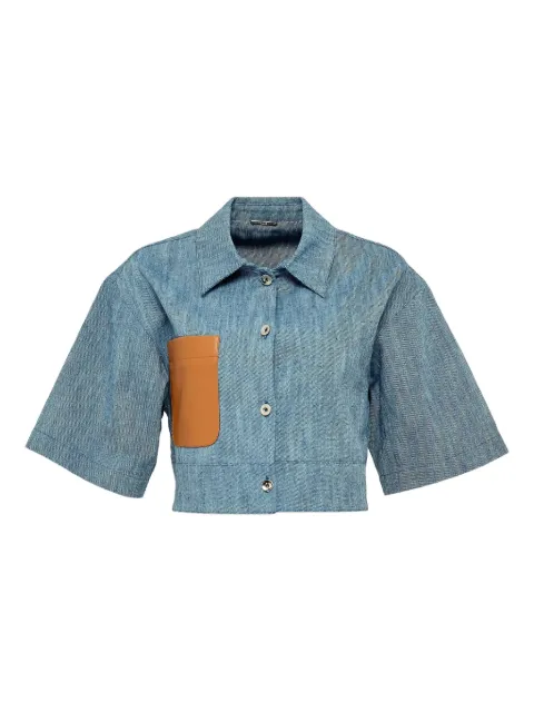 Alexis Brook pocket-detail cropped shirt