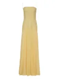 Alexis pleated bodice dress - Yellow