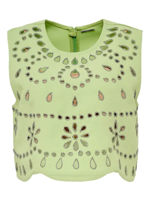 Alexis Tavy scalloped top