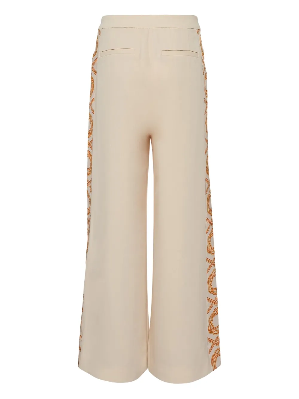 Alexis side-detail trousers Beige