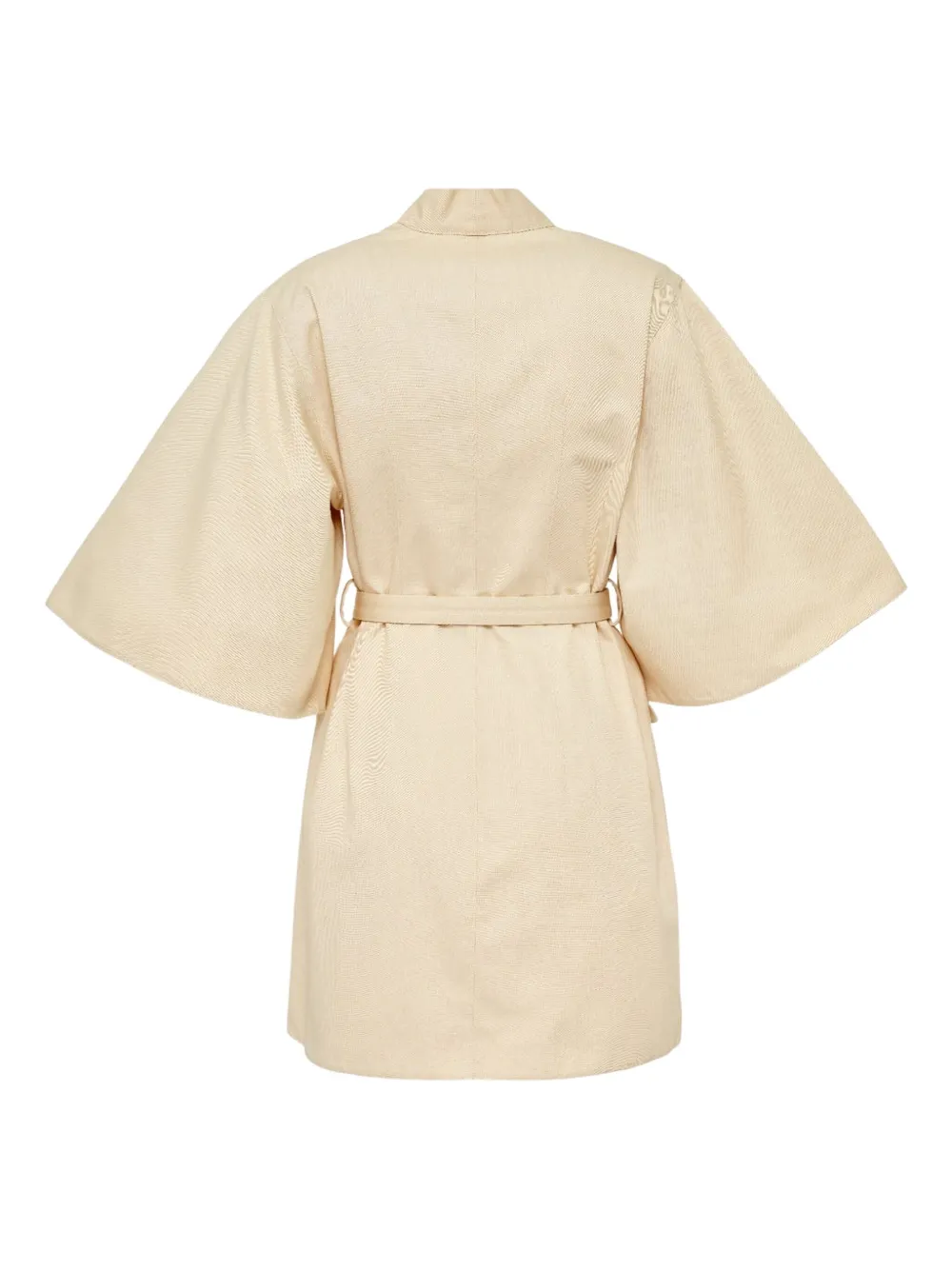 Alexis Corya bow belt mini day dress Beige