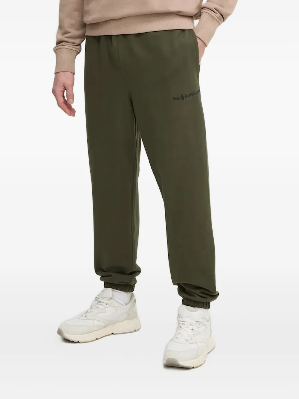Polo Ralph Lauren embroidered-logo track pants Groen