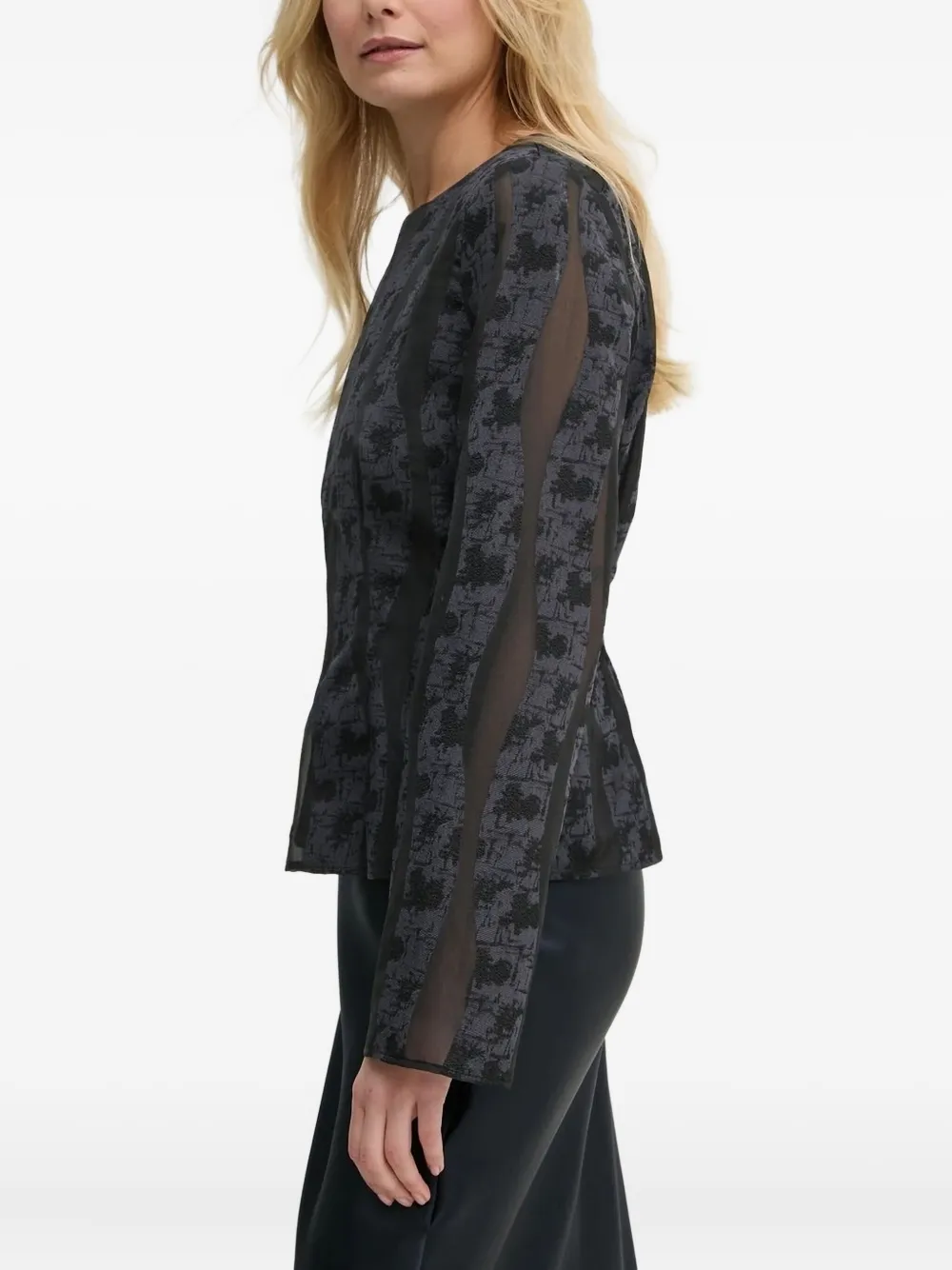 Samsoe & Samsoe Saanai Bell-sleeve Blouse In Blue