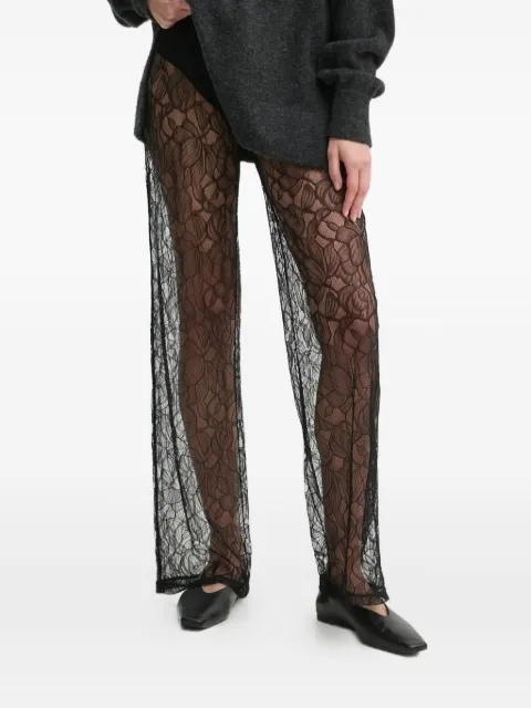 SAMSOE SAMSOE floral-lace trousers