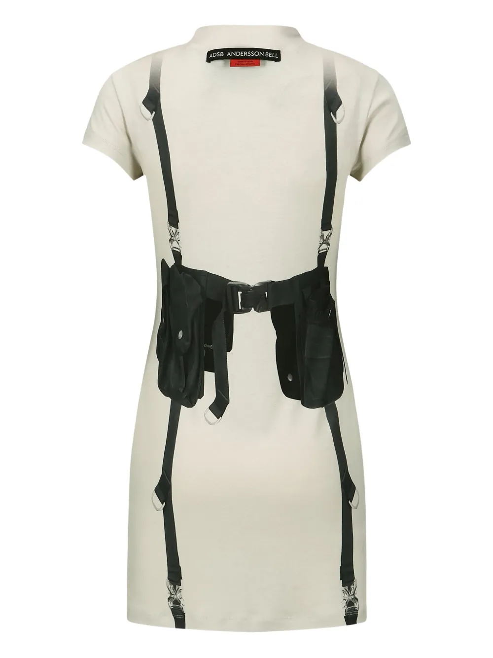 Andersson Bell Jurk met grafische print - Beige