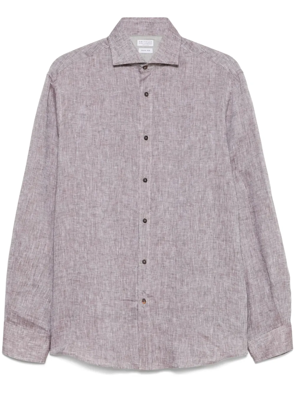 Brunello Cucinelli camisa de lino | marrón | Image 1
