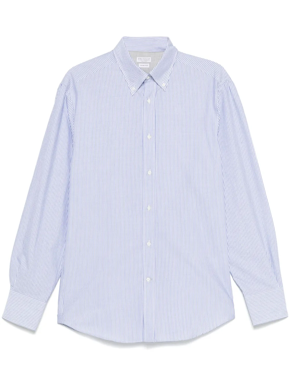 Brunello Cucinelli chemise à rayures | bleu | Image 1