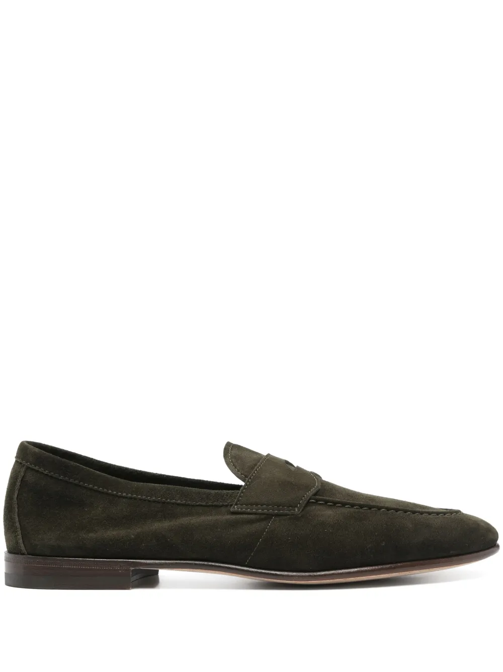 Henderson Baracco suede loafers Green