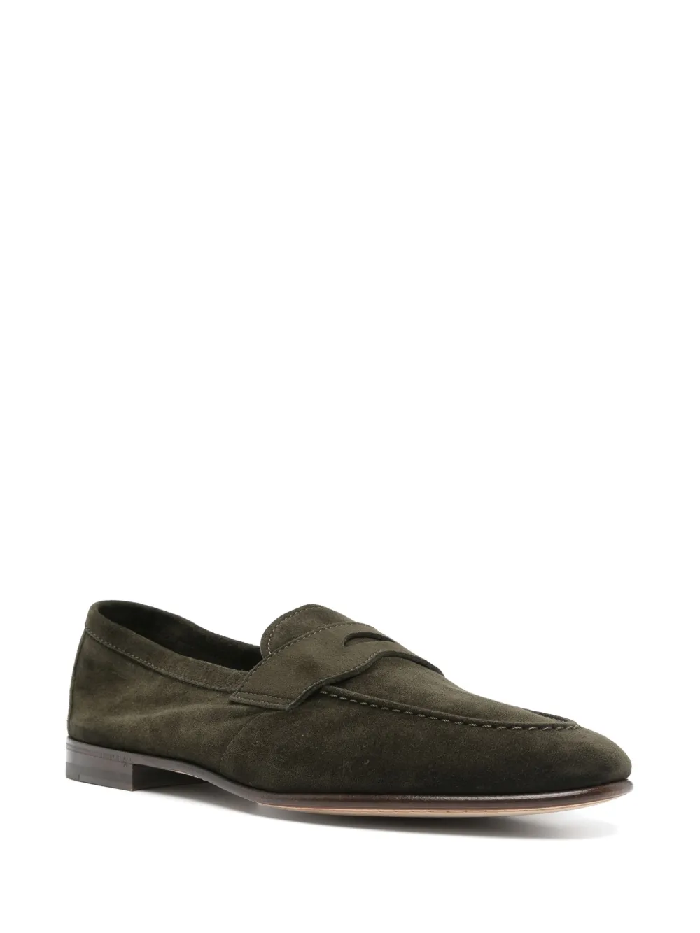 Henderson Baracco suede loafers - Groen