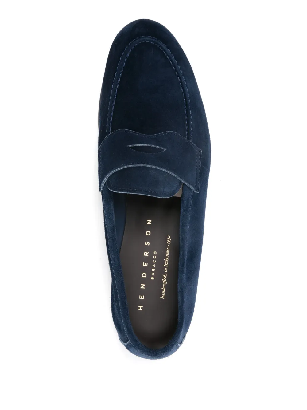 Henderson Baracco Suède loafers Blauw