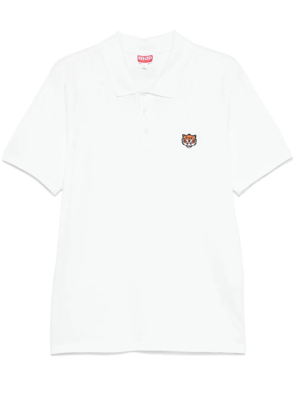 Happy Tiger embroidered polo shirt